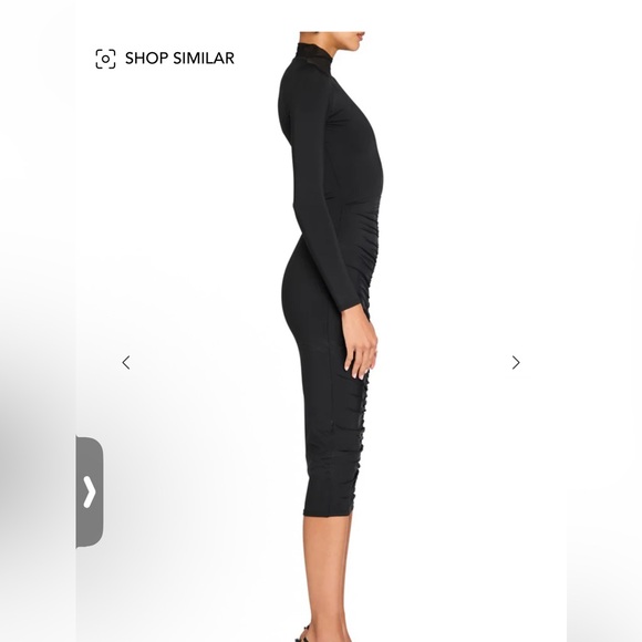 SER.O.YA Sophisticated Black Long Sleeve Dress